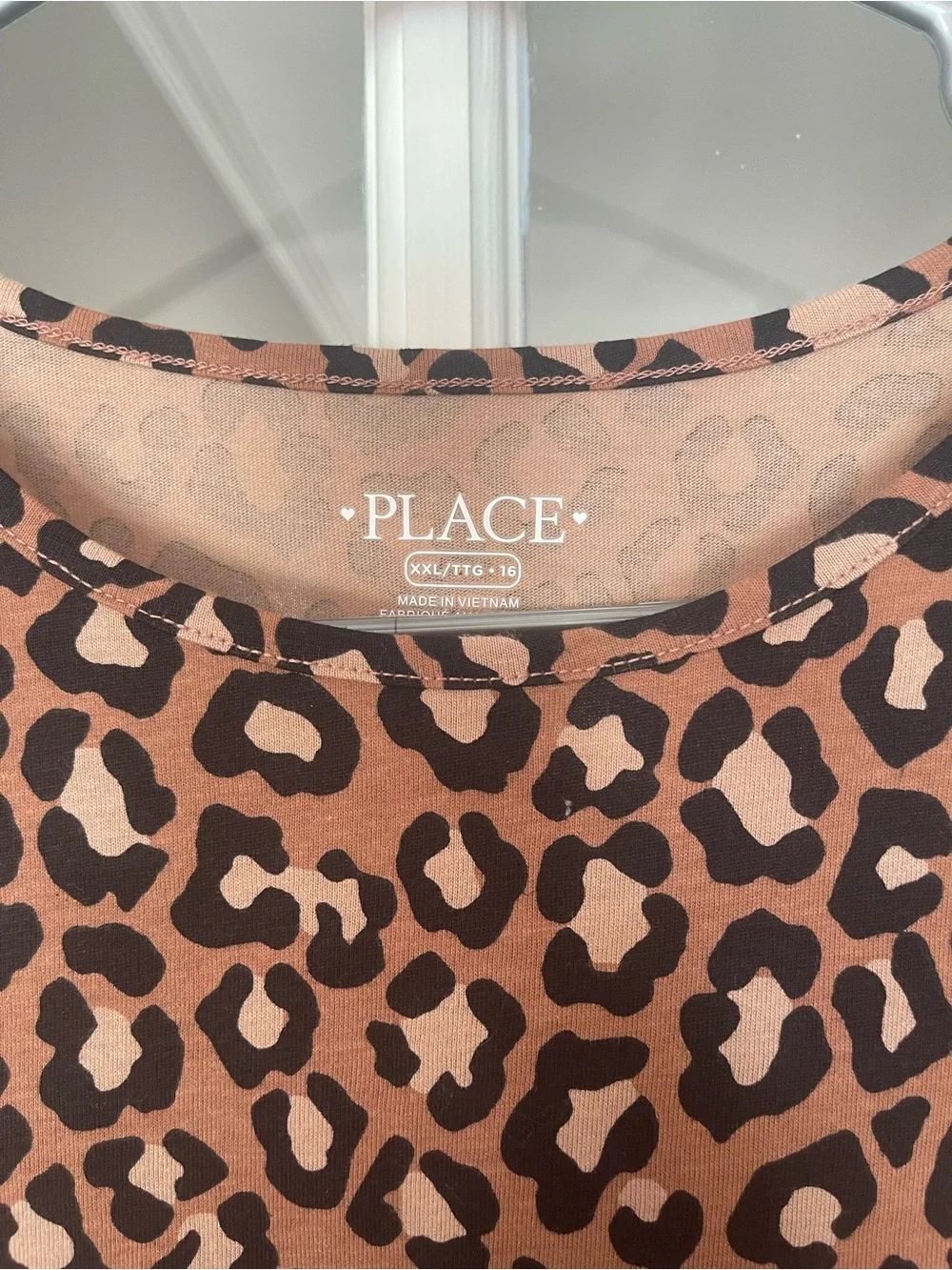 The Children's Place Brown and Black Leopard Print Long-Sleeve Dress